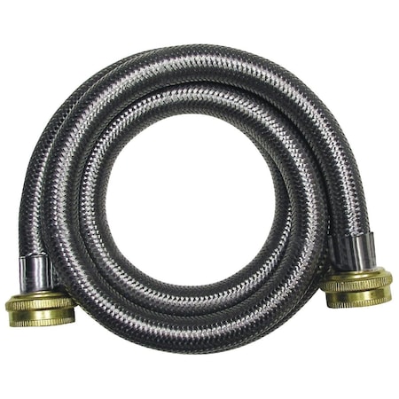 B & K 6 Ft. Stainless Steel 125 psi Washing Machine Hose 496-213